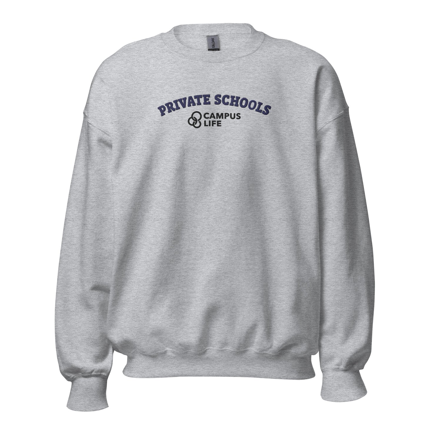 Private Schools Campus Life Embroidered Sweatshirt