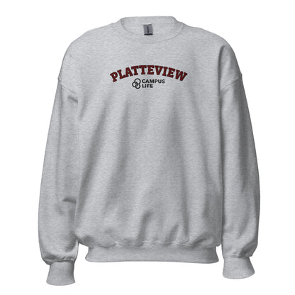 Platteview Campus Life Embroidered Sweatshirt